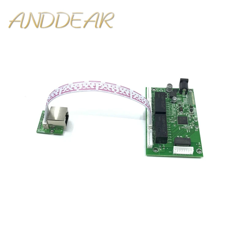 OEM PBC 4/8Port Gigabit Ethernet Switch Port with 4/8 pin way header 10/100/1000m Hub 4/8way power Pcb board screw hole | Компьютеры и