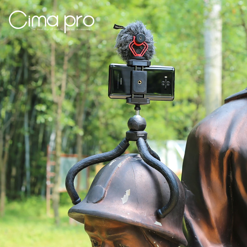 CimaPro RM-30, уличный штатив, портативный держатель для телефона, мини Настольный держатель для телефона, Экшн-камера Sports для GoPro, может деформироваться