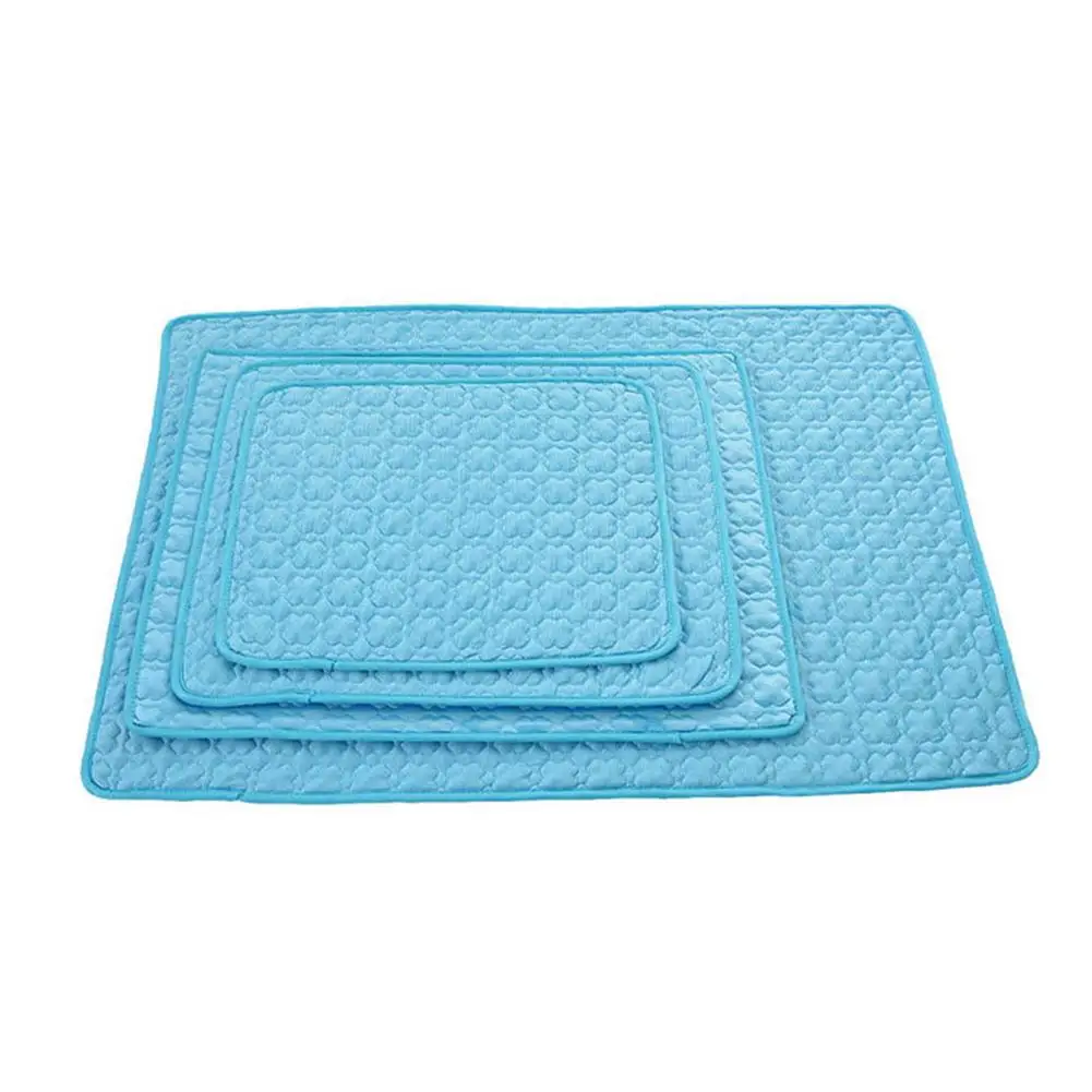 

Охлаждающий коврик для домашних питомцев, крутая Лежанка большого размера из холодной ткани, комнатный напольный коврик для кошек, щенков, ...