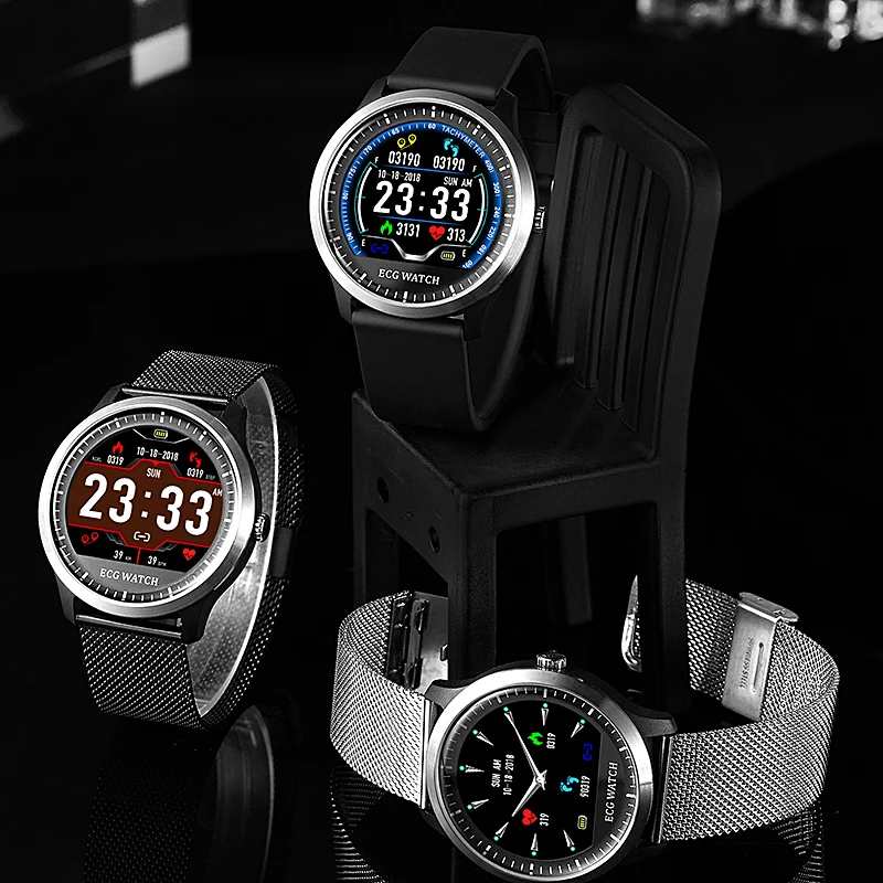 MIJIAO N58 2020 New ECG PPG Smartwatch мужские IP67 водонепроницаемые спортивные часы пульсометр