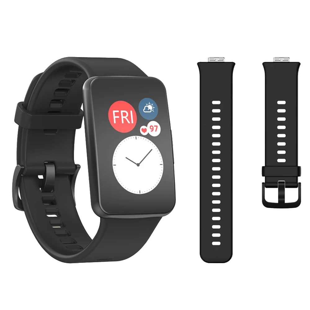 

For Huawei Watch Fit Strap Silicone Sport Band Watchband For Huawei fit 2020 Wristband Replace Bracelet Accessories