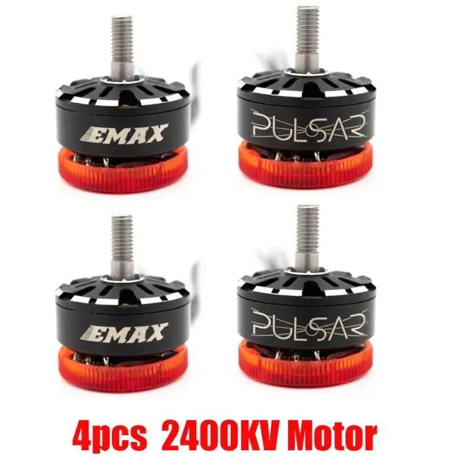 4 pcs 2400KV motor Emax Hawk Pro PNP BNF FPV Дрон комплект 1700kv/2400kv мотор мини Magnum контроллер HDR Fpv камера для RC Самолет с антенной подарок - Цвет: 4 pcs 2400KV motor