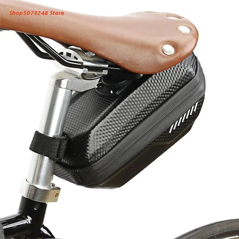 

Waterproof Mountain Bike Saddle Tail Bag Large Capacity Thicken Hard Shell Pack
