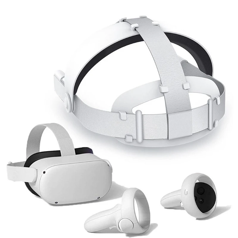 

Adjust Headband Cushion Helmet Compatible with Oculus Quest 2 Maintain Balance Reduce VR Headset Head Cushion Strips