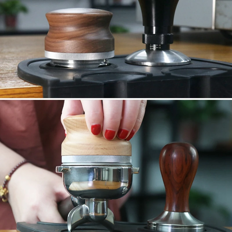 

58.35MM Coffee Distributor Leveler Tool Kitchen Macaron Coffee Tamper Coffee Bean Press Tool Coffee Powder Hammer