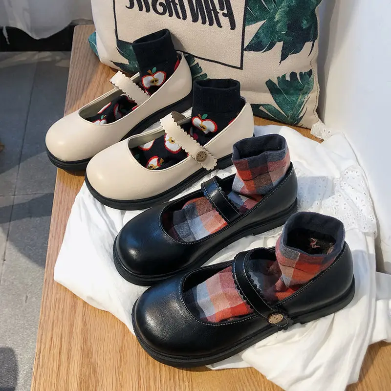 

Женская обувь в стиле "Лолита", японская обувь Мэри Джейн, Женская Винтажная обувь для девушек и студентов, униформа JK, обувь на платформе для...