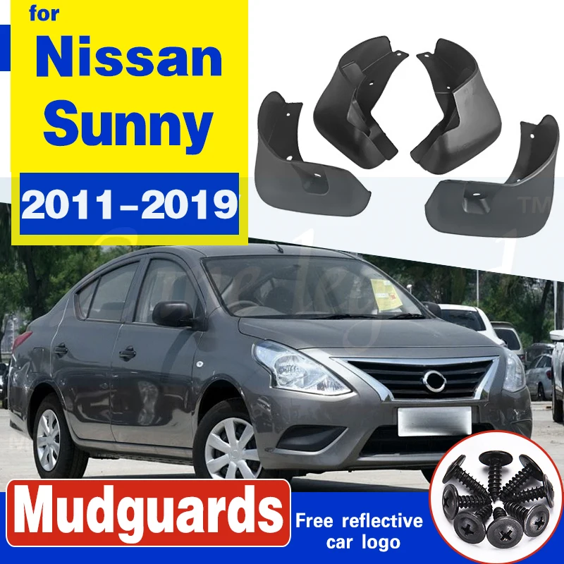 Комплект литых автомобильных брызговиков для Nissan sunny 2011 2019 брызговики от грязи