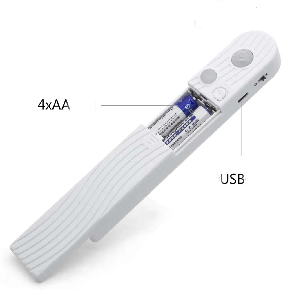 Светодиодная лента с датчиком движения ночной Светильник для кровати кабинета