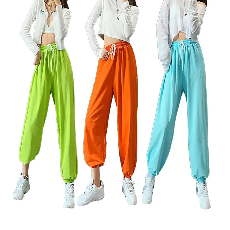

Korean Style Sweatpants New Autumn Winter Fashion Joggers Women Streetwear Casual Candy colors High Waist Pants Dance leggings