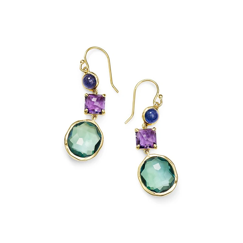 

MENGYI Luxury Retro Geometric Shape Drop Earrings For Women Fashion Elegant 9 2 5 Wedding Jewelry Hanging Colorful Stone Earring