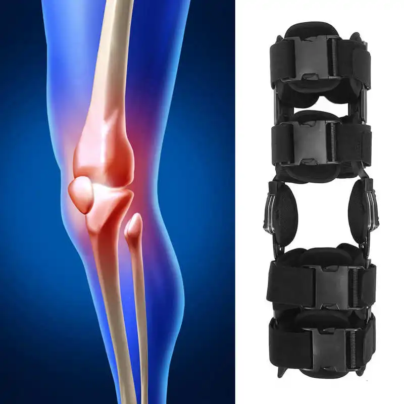 

Hinged Immobilizer Knee Brace Postoperation Knee Recovery Stabilizer Adjustable Support