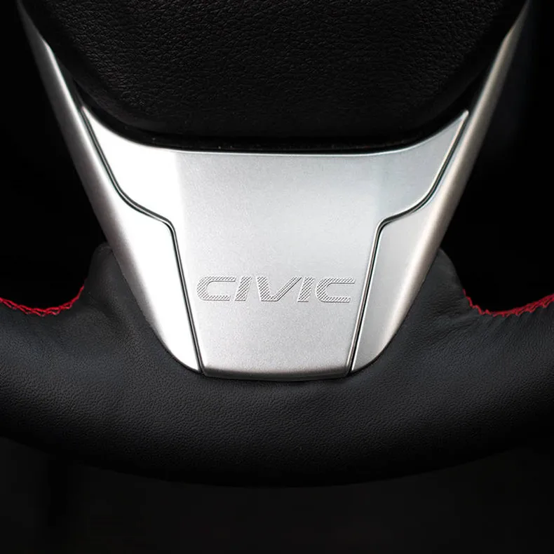 Накладка на руль автомобиля для Honda 10th generation Civic- интерьер ABS углеродное волокно украшения Аксессуары