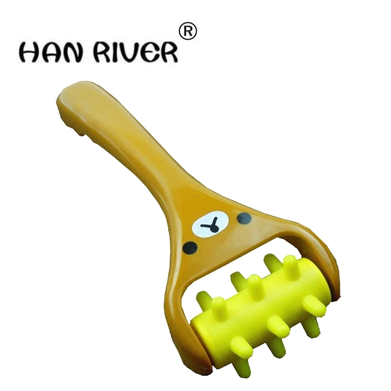 

Новинка, удобный роликовый массажер с длинной ручкой, укрепляющий мини-массажер для снижения жира