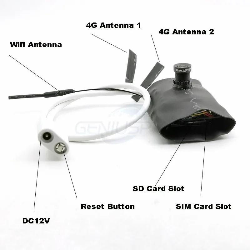 Встроенный микрофон модуль IP-камеры 5 Мп IMX335 1920P Беспроводная мини-камера с 4G Pin