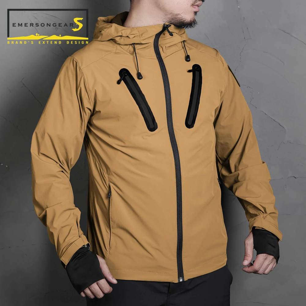 Emersongear, куртка, ветровка Hattori, стильная, быстросохнущая, водонепроницаемая, для горного туризма, бега, верховой езды, куртка