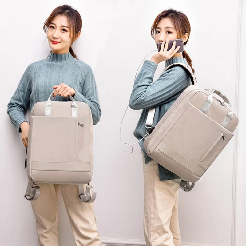 Дорожный рюкзак для ноутбука прочный деловой с защитой от кражи и USB-разъемом