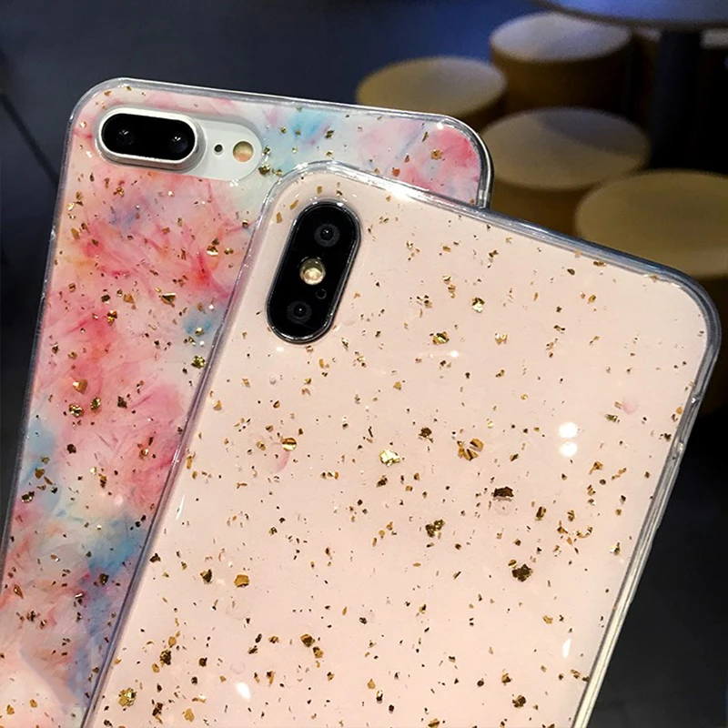 For Iphone 11 Pro Max Flower Transparent Floral Phone Case XR XS 6 6s 7 8 Plus soft Silicone Cover Gradient |
