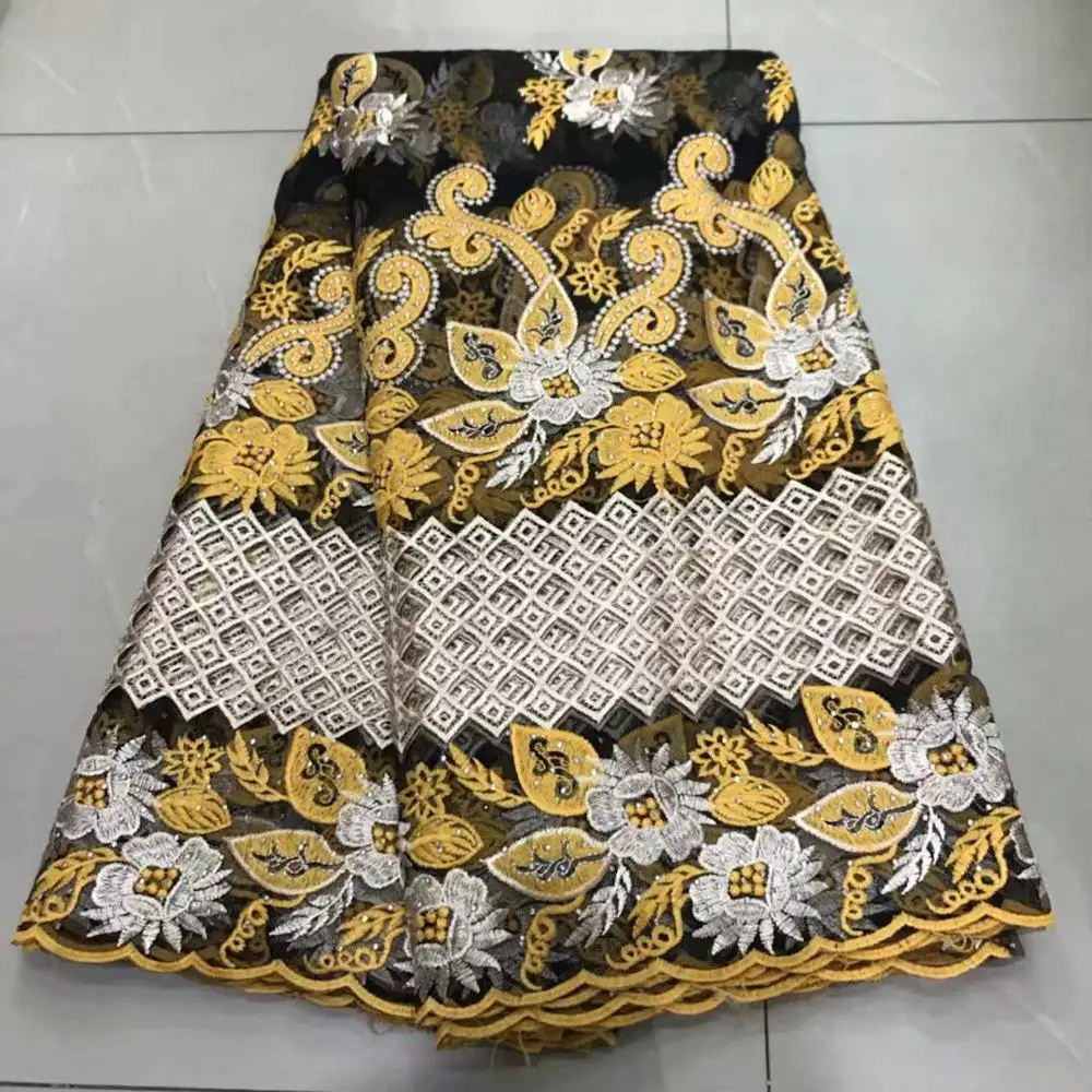 

Swiss Voile Lace African Guipure Lace Fabric High Quality African French Tulle Lace Fabric with Stones Nigerian Lace Fabrics