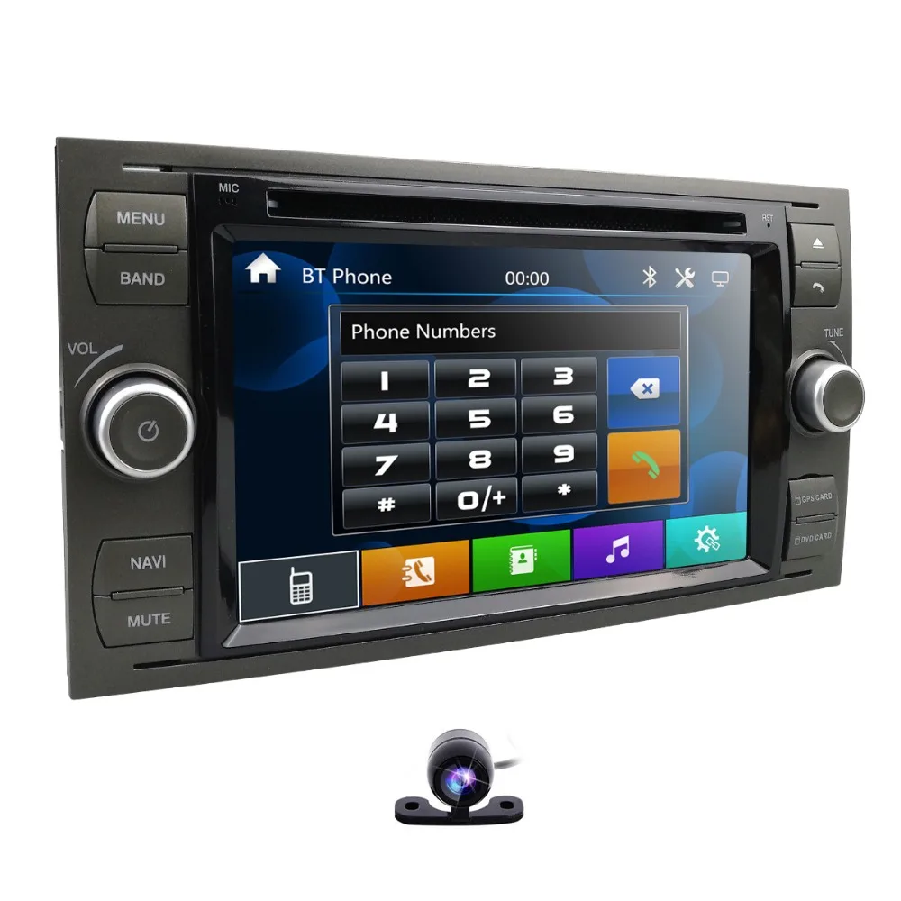 2019 автомобильный DVD 7 "gps для Ford Focus Transit C MAX Mondeo Fiest GPS навигация MirrorLink DAB +
