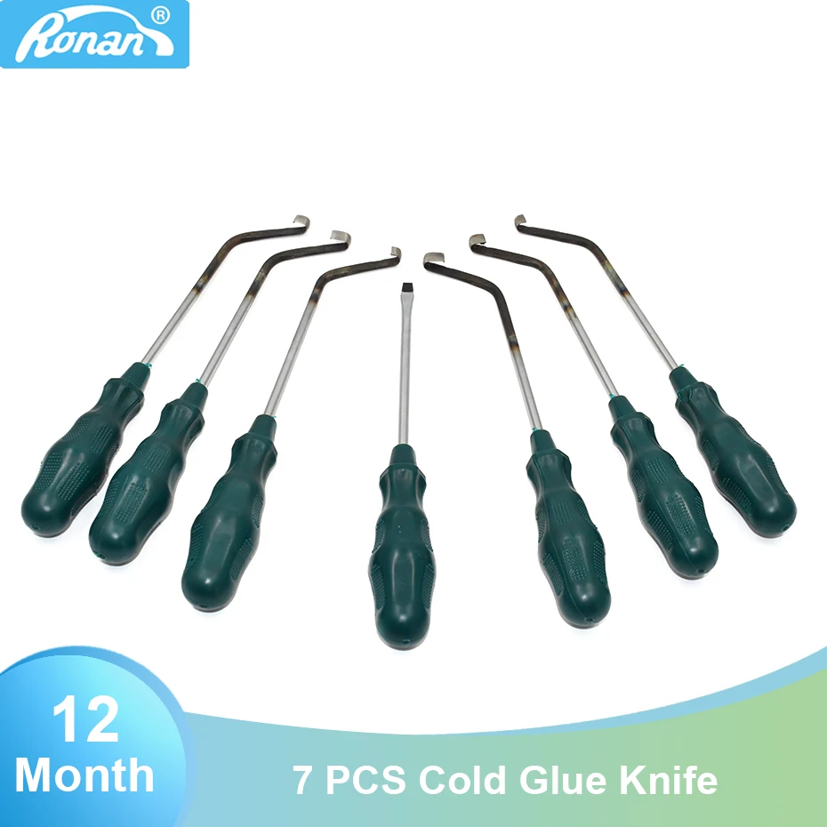 Ronan 1 Set 7 in 1 Cold Glue Knife Open Headlight Tool Cold Glue Tool Knife for Removing Cold Melt Glue Sealant forCar Headlight