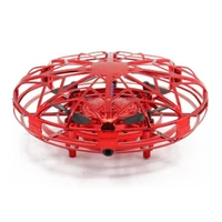 mini ufo drone gesture control helicopter rc quadcopter sensing and lights indoor surround fly 3d flip aircraft for kids gift