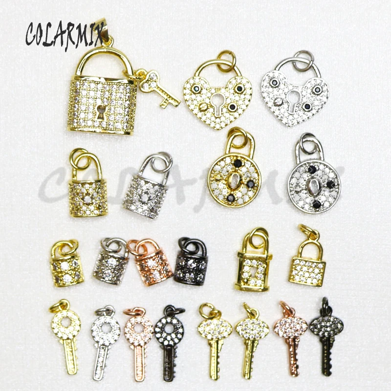 

10 Pcs tiny charm necklace zircon jewelry multi choose Free combination necklace charm necklace trendy jewelry for women 51029