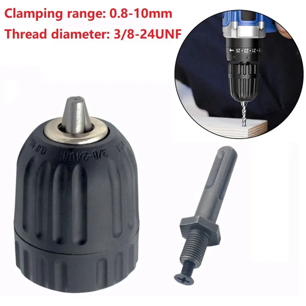 

0.8-10mm HSS Keyless Drill Chuck With SDS Adaptor Hardware Tool For Impact Drill Converter For Electric Drills Universal Chuck