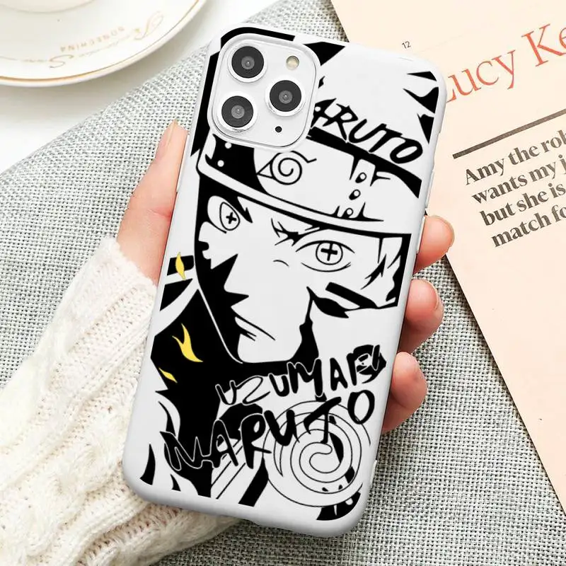 

Anime Akatsuki Pain Kakashi Phone Case For iphone 12 11 Pro Max Mini XS 8 7 6 6S Plus X SE 2020 XR Candy white Silicone cover