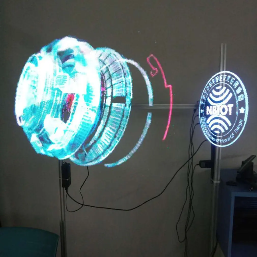 

Universal LED Holographic Projector Portable Hologram Player 3D Holographic Dispaly Fan Unique Hologram Projector