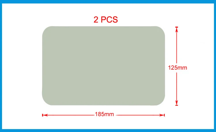

2PCS 185*125mm Inflatable Plastic Boat Kayak PVC Repair Patch Kit With Glue Waterproof Patch Rib Canoe Dinghy Air Bed