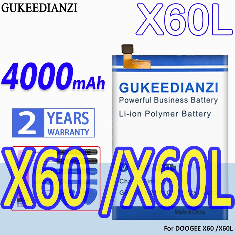 Высокая емкость аккумулятор GUKEEDIANZI 4000mAh Для DOOGEE X60 /X60L | Мобильные телефоны и