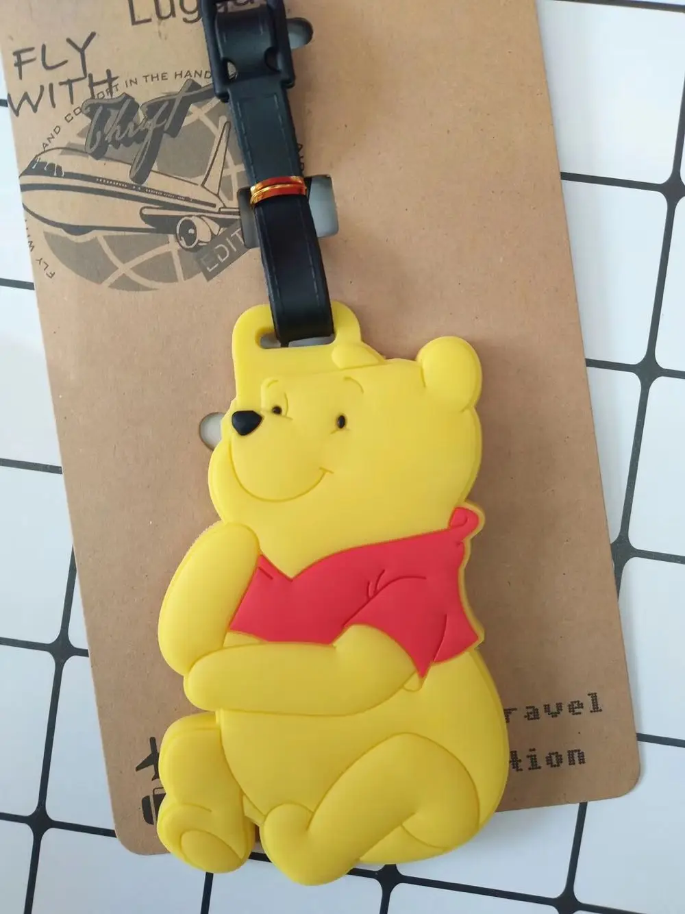 Tigger Eeyore аниме багажная бирка Подвески портативный дорожный ярлык чемодан ID адрес держатель для багажа бирки новые подарки - Цвет: see chart