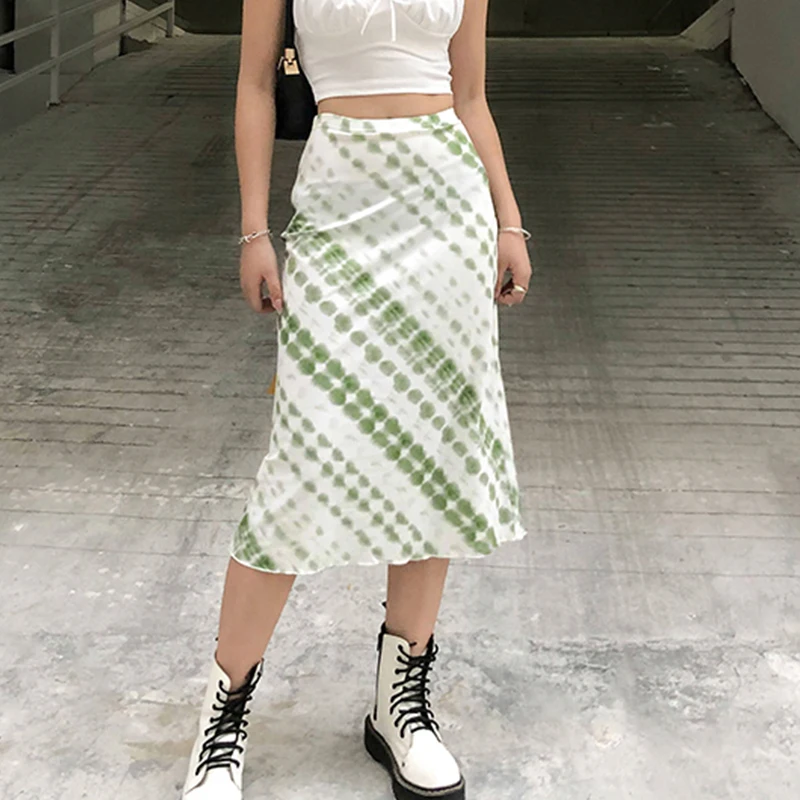 

Женская юбка-карандаш средней длины, с высокой талией, в стиле Харадзюку