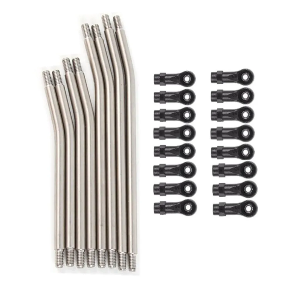 

1set 5mm Metal Steering Link Rod Set with Nylon End for 1/10 RC Crawler Car Axial SCX10 II 90046 Upgrade Parts