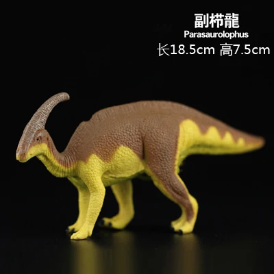 Оригинальные Динозавры юрского периода Indominus rex Spinosaurus raptor модель трицератопса коллекционные вещи Детские обучающие игрушки для детей подарок - Цвет: Parasaurolophus
