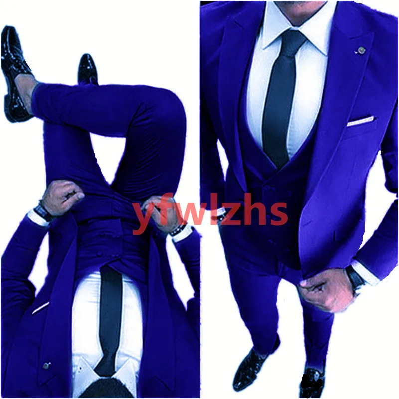 

Красивые мужские смокинги для жениха на одной пуговице с пиковым отворотом свадебное платье Мужские Костюмы Блейзер для выпускного вечера ...