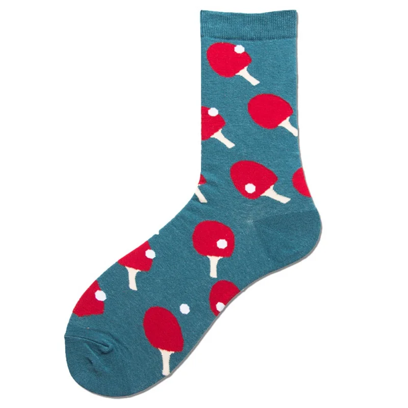 Спортивные велосипедные счастливые носки Британский ветер геометрические