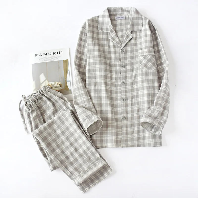 Пижама Мужская из 100% хлопка с длинным рукавом размеры 3XL 2 шт. | одежда