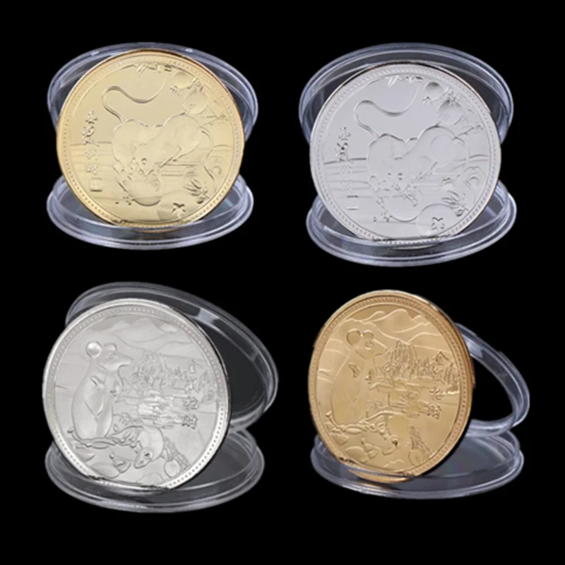 Подарок для туризма на год крыс памятная монета сувенир в виде китайского