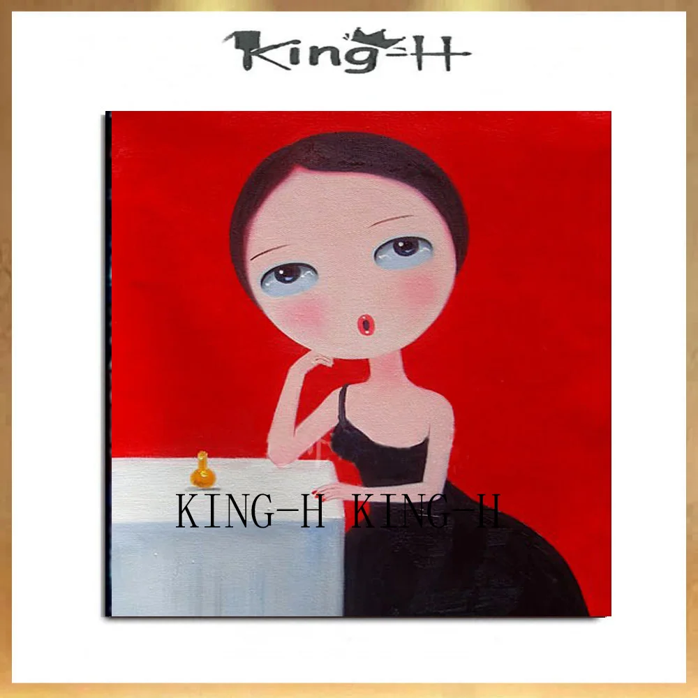 Картина с изображением героев мультфильма девушка в красных розах|Рисование и