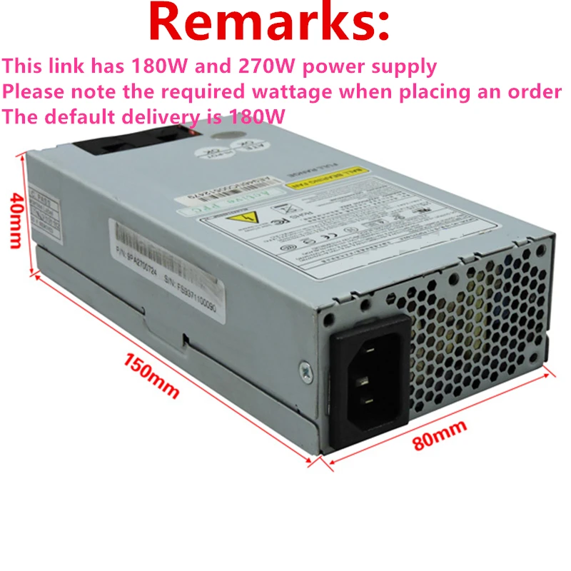 Новый блок питания для FSP 180W ITX FLEX H128/129/110 H128C B85 i3 i5 Small 1U NAS|Блоки компьютеров| |