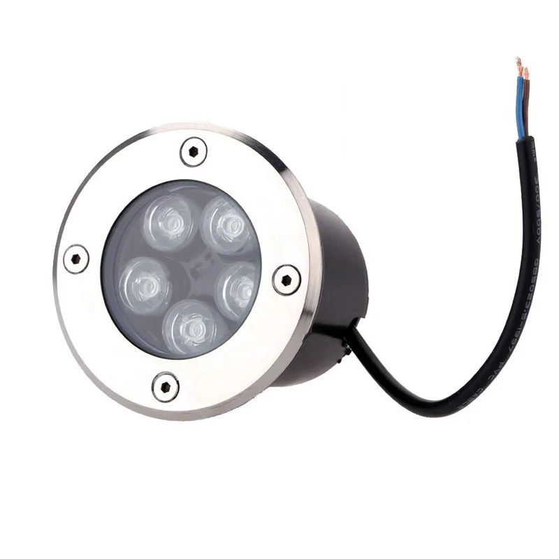 

Водонепроницаемый светодиодный садовый подземный светильник, 1 Вт, 3 Вт, 5 Вт, IP67, утопленный наружный дорожный светильник в земле, 85-265 в/12 В по...