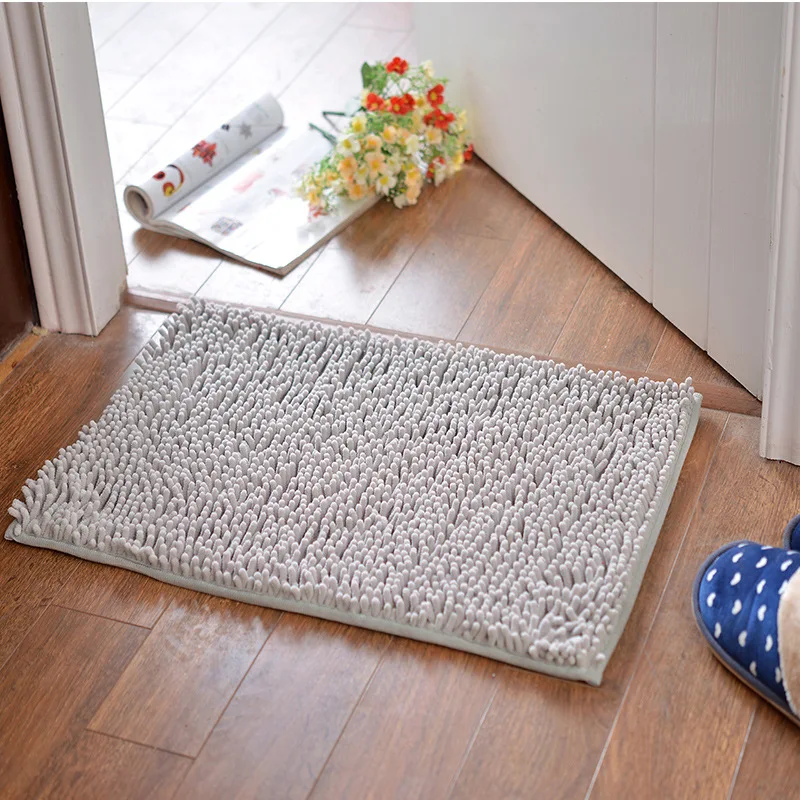 Microfiber doormat Soft Shaggy Mat Comfortable Material Absorbent Bath Rugs Bathroom Shower Carpet 15 Color 40x60cm | Дом и сад