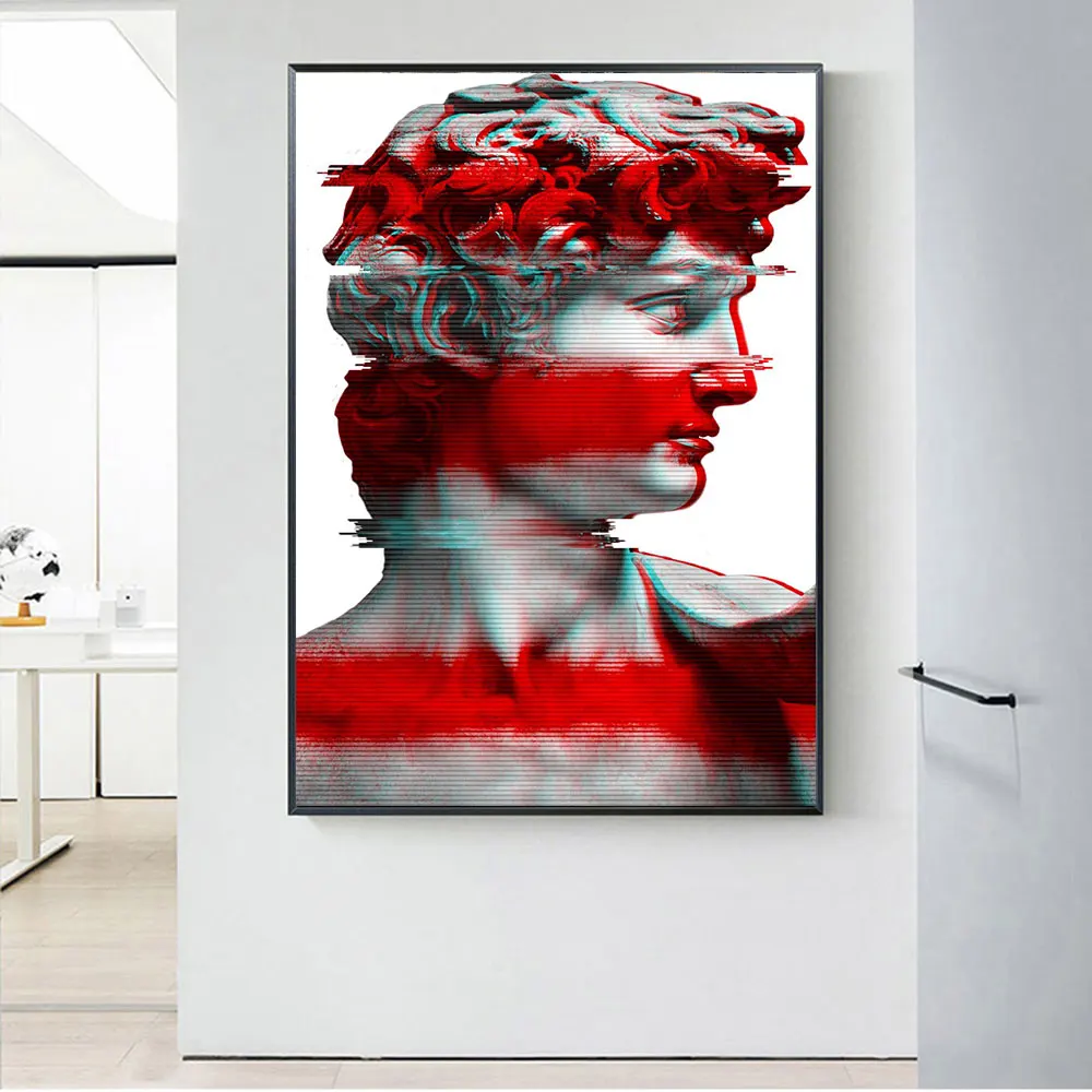 

Sculpture of David Picture Canvas Painting Decor Picture Oil Painting Wall Picture Poster Modern Wall Art Picture in Living Room