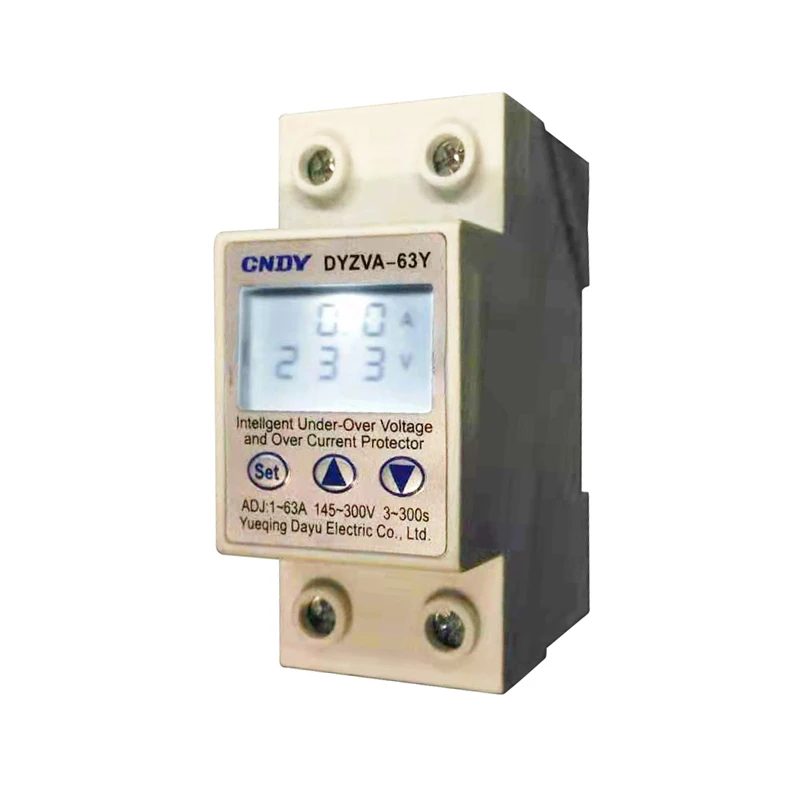 

PV solar home universal over voltage protector din over voltage and under voltage protective device 1-63A 145-300V adjustable