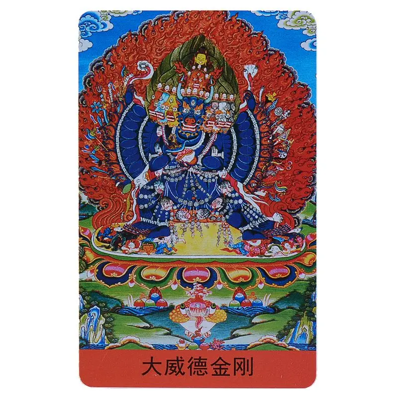 Тибетский буддизм Ямантака статуя Будды Амулет карта | Украшения и аксессуары