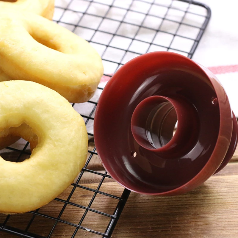 

1pc DIY Donuts Maker Mold Bakery Mould Food Grade Plastic Doughnuts Maker Cutter Fondant Cake Bread Desserts Kitchen Baking Tool