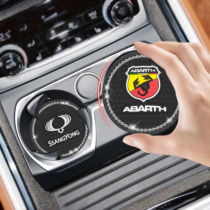 

Diamond Non-slip Car Water Cup Pad Rhinestone Rubber Mat for Renault Megane 2 3 Duster Logan Clio 4 3 Laguna 2 Sandero Scenic 2