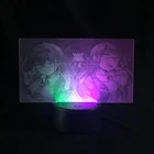 Ночсветильник для детской комнаты, настольная лампа, светодиодный ночсветильник 3D в стиле аниме, двухцветный сенсорный выключатель, любимый в Франции 02, подарок на день рождения