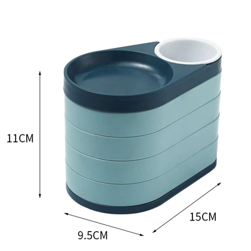 5 grid cosmetic rotating storage box desktop makeup brush tool multifunctional jewelry | Дом и сад